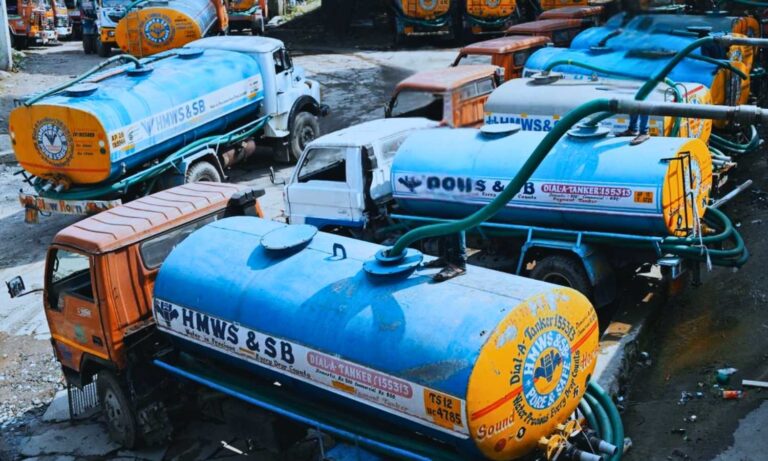Water Tanker Warning