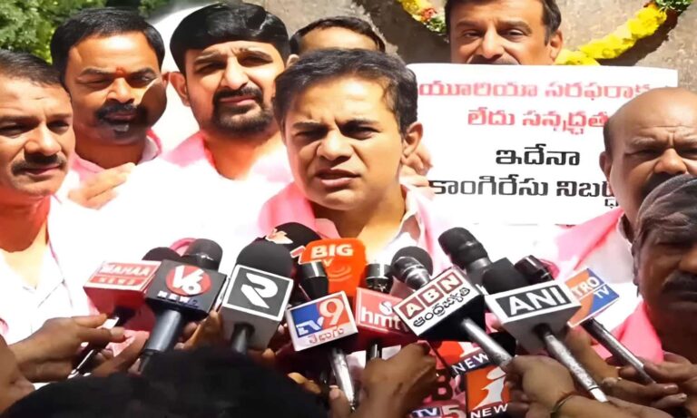 KTR Congress fertiliser crisis