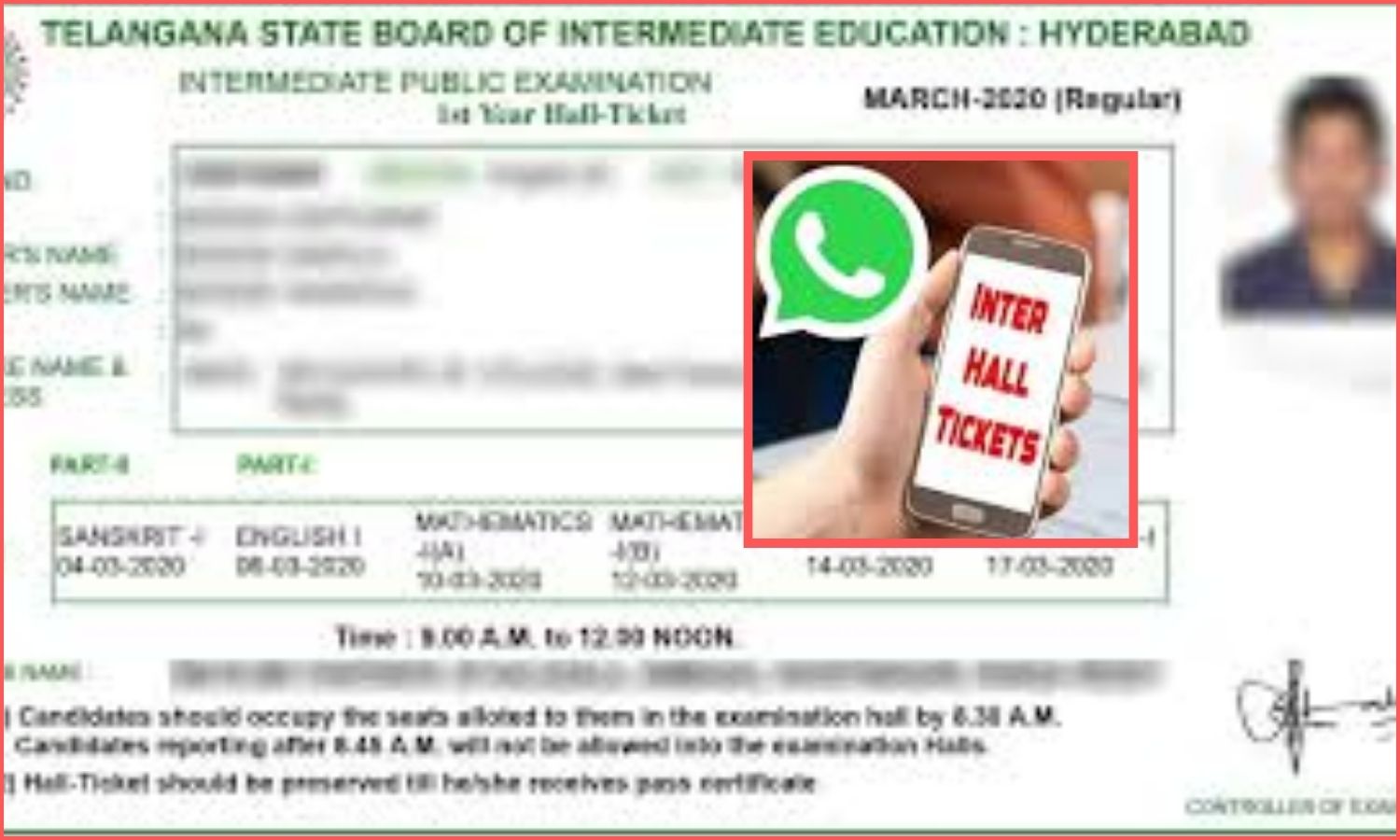 Exam Halltickets