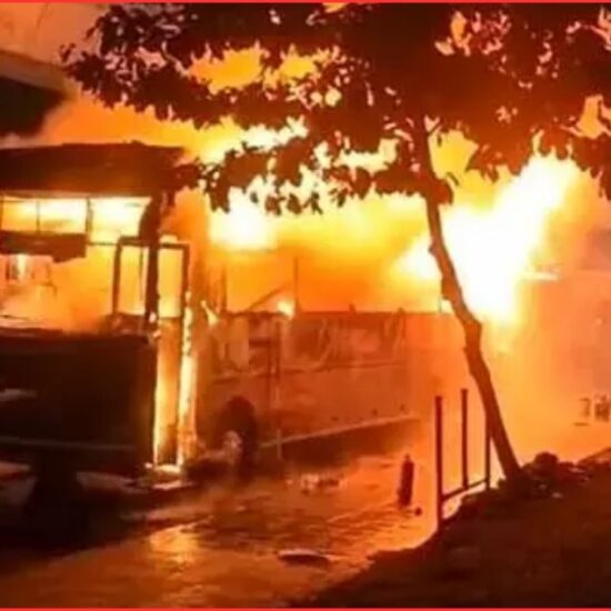 Bus Fire Incident