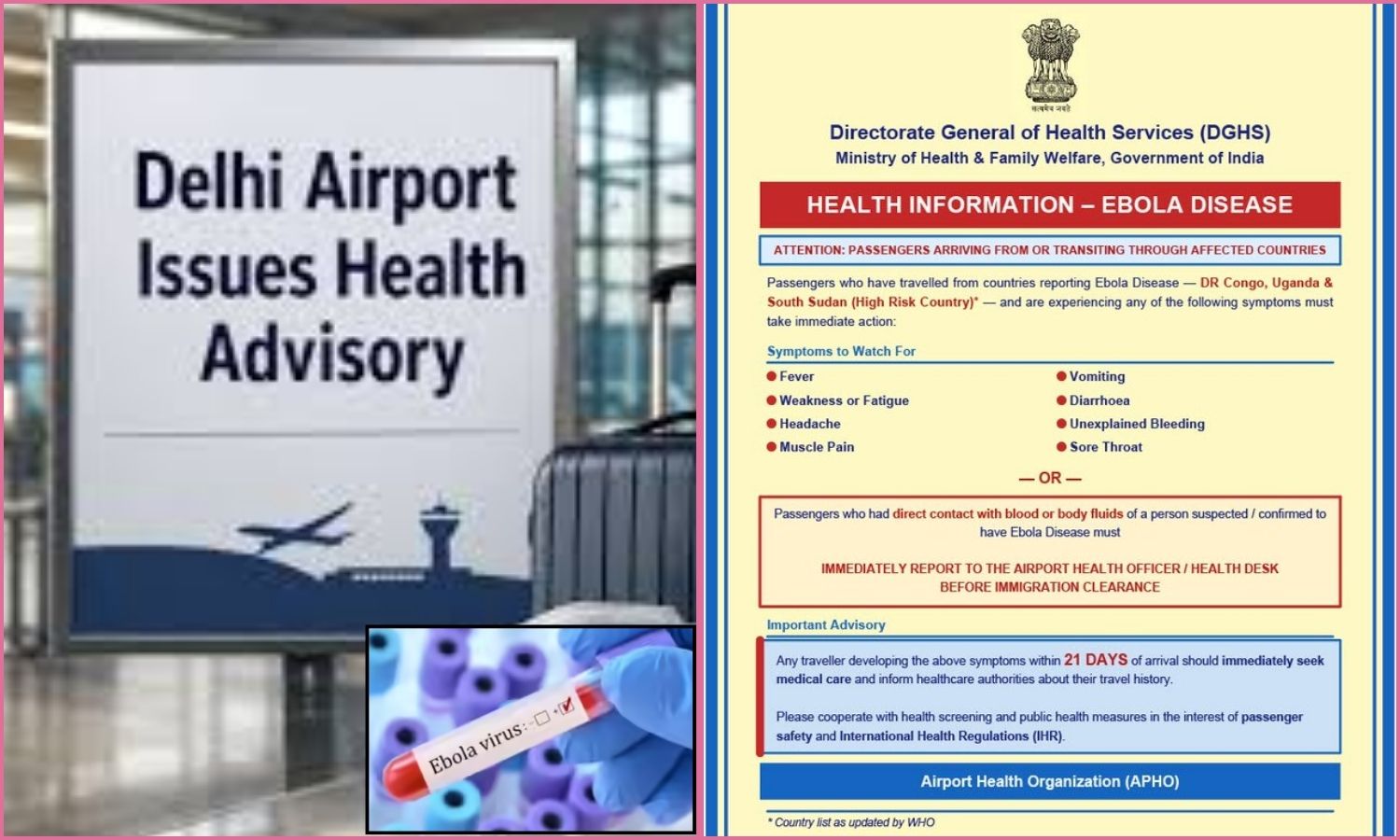 Ebola Travel Alert