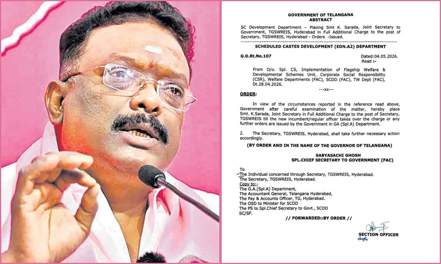 TGSWREIS Appointment Row