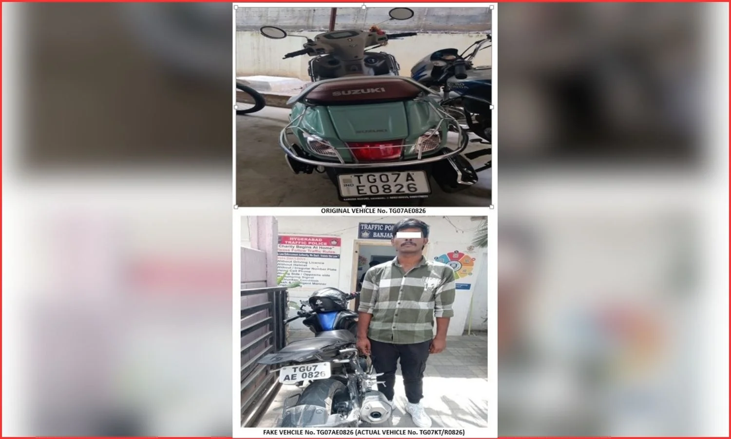 Traffic Plate Fraud