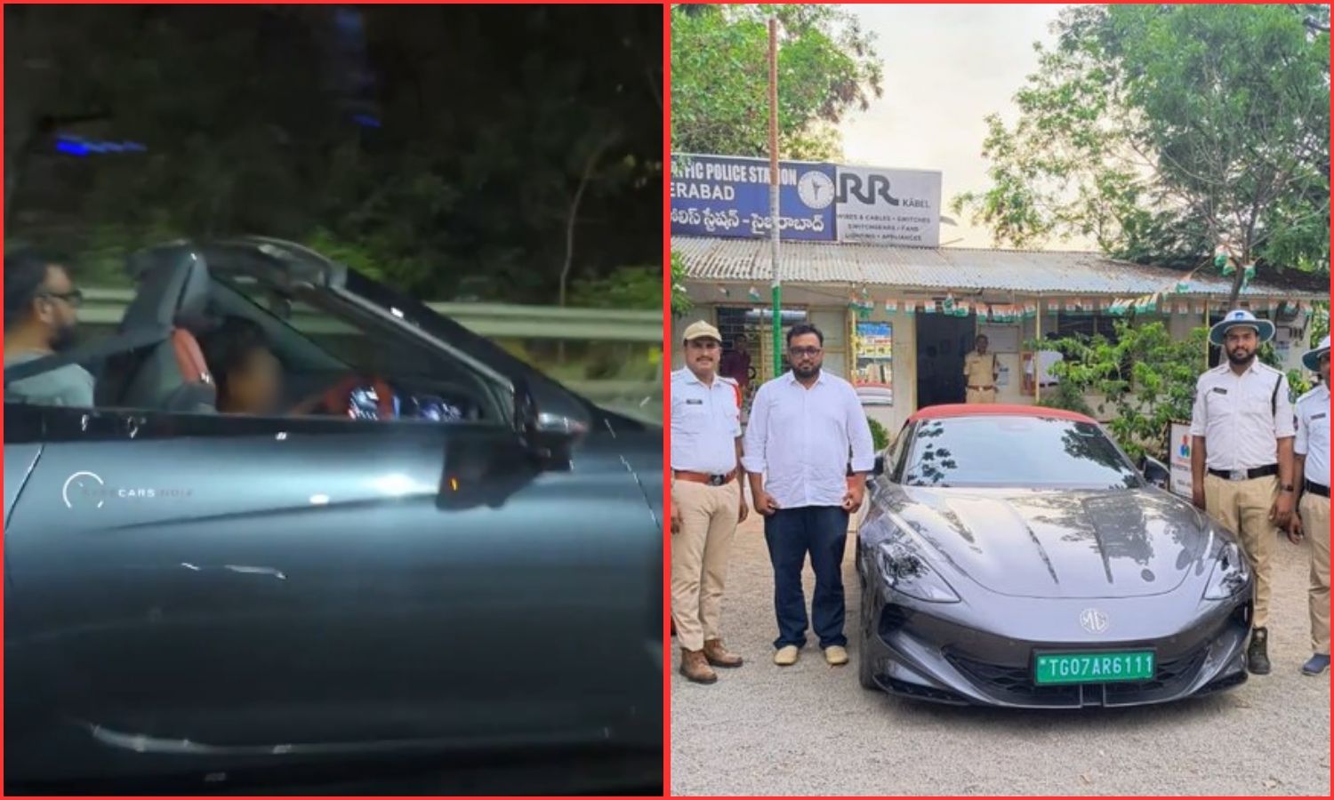 او آر آر پر کم عمر بچے کی لگژری کار کی ڈرائیونگ کا ویڈیو وائرل، پولیس نے کی کارروائی ، گاڑی کرلی ضبط، مالک کے خلاف کیس درج | Road Safety