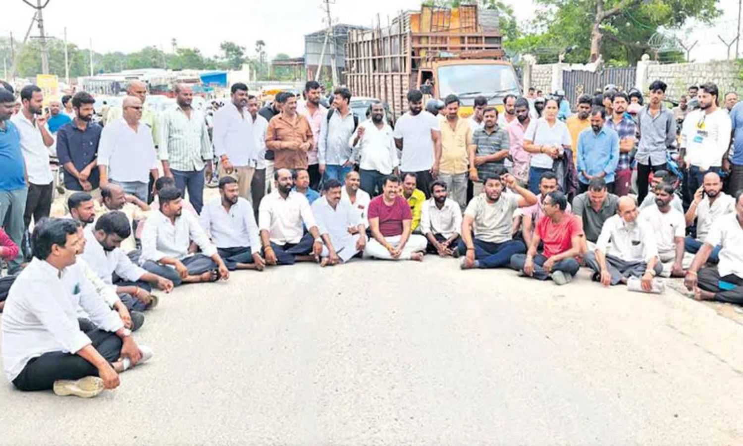 Road Widening Protest