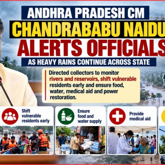 شدید بارش پر چندرا بابو نائیڈو کا الرٹ | Chandrababu Flood Response