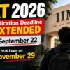 CAT درخواست کی تاریخ میں توسیع | CAT Application Deadline