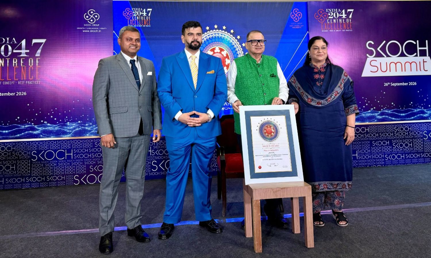 تلنگانہ جیل محکمہ کو باوقار ایوارڈ | NIVRUTTI SKOCH Award