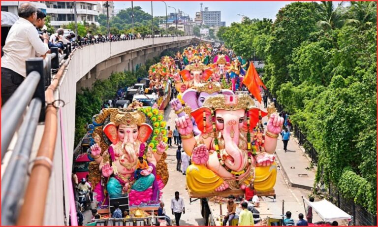گنیش وسرجن کے لیے وسیع انتظامات | Hyderabad Ganesh Immersion