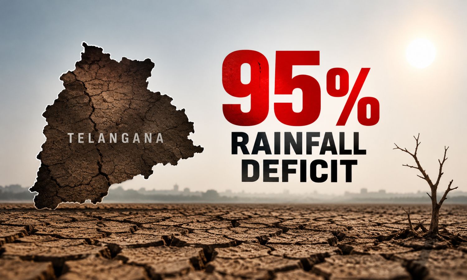 تلنگانہ میں بارشوں کی شدید کمی | Telangana Rainfall Deficit