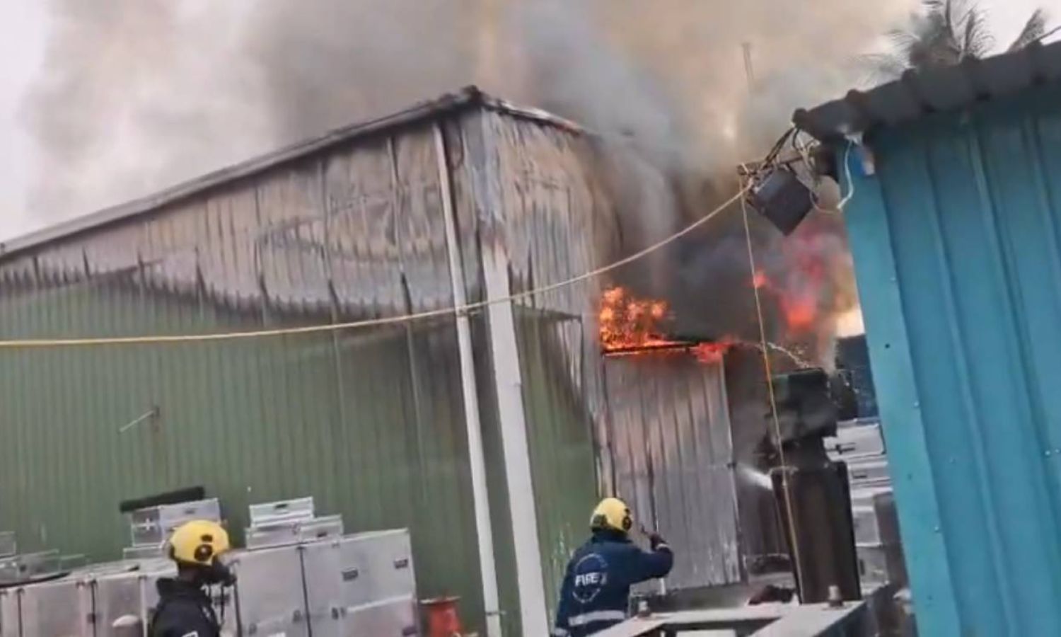 حیدرآباد میں گودام میں آگ Hyderabad Warehouse Fire