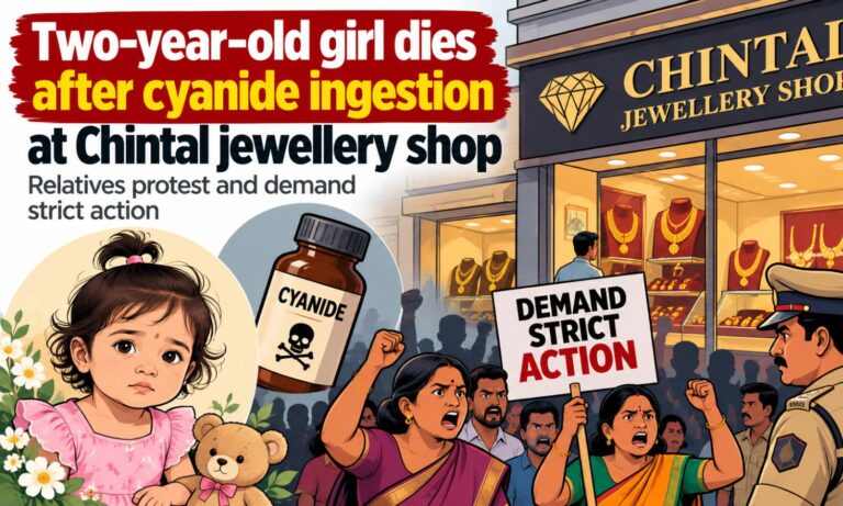چنتل میں زہریلا کیمیکل پینے سے بچی کی موت | Cyanide Exposure Case