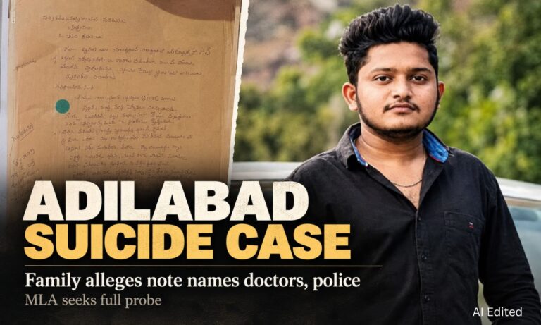 عادل آباد میں نوجوان کی خودکشی، پولیس پر الزام | Adilabad Suicide Case