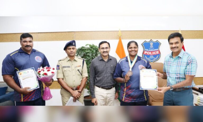 رادھیکا نے پولیس ریسلنگ کلسٹر میں کانسی جیتا | Telangana Police Wrestling