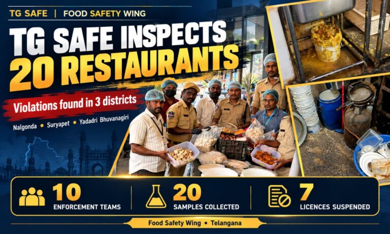 تلنگانہ میں 7 ہوٹلوں کے لائسنس معطل | Telangana Food Safety