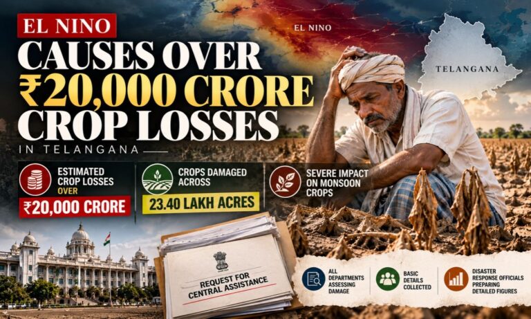 تلنگانہ میں ایل نینو سے فصلوں کو بھاری نقصان | Telangana Crop Losses