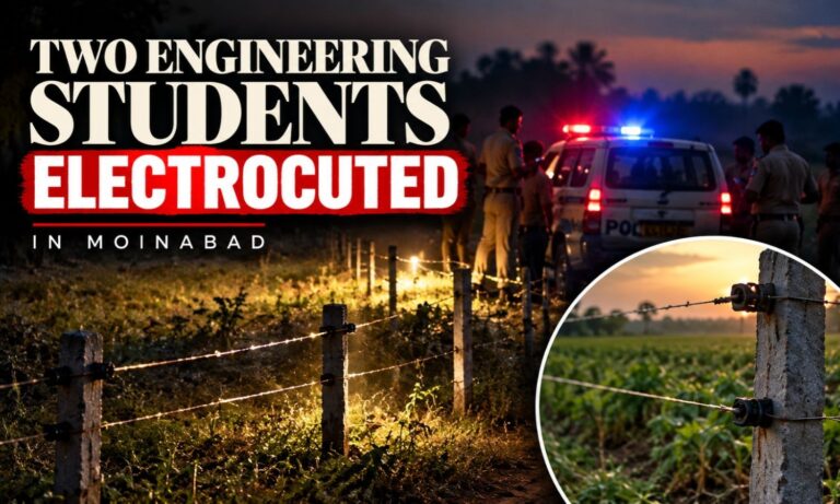 پولیس کی گشتی گاڑی دیکھ کر بھاگنے والے دو طلبہ ہلاک | Moinabad Electrocution Deaths