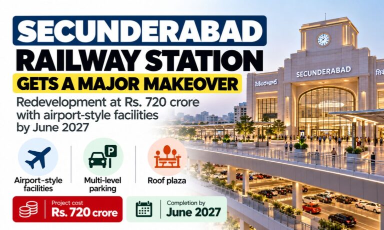 720 کروڑ کا منصوبہ، 69 فیصد کام مکمل | Secunderabad Railway Station