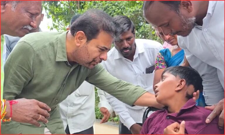 کے ٹی آر کی طبی مدد کی یقین دہانی | KTR Medical Support