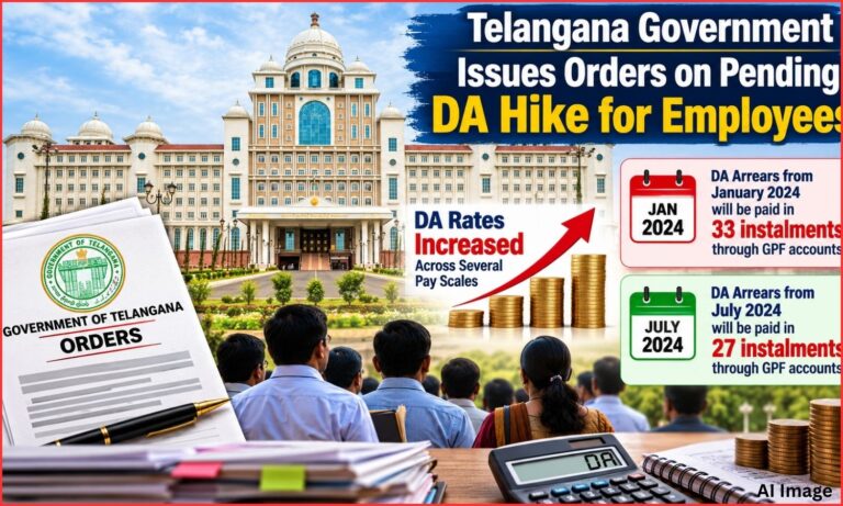 تلنگانہ ملازمین کے ڈی اے میں اضافہ | Telangana Employees DA Hike