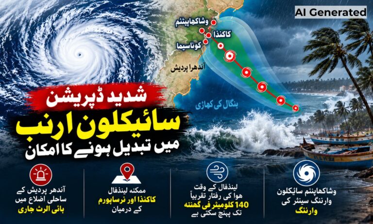 Cyclone Arnab | ساحلی آندھرا میں ہائی الرٹ