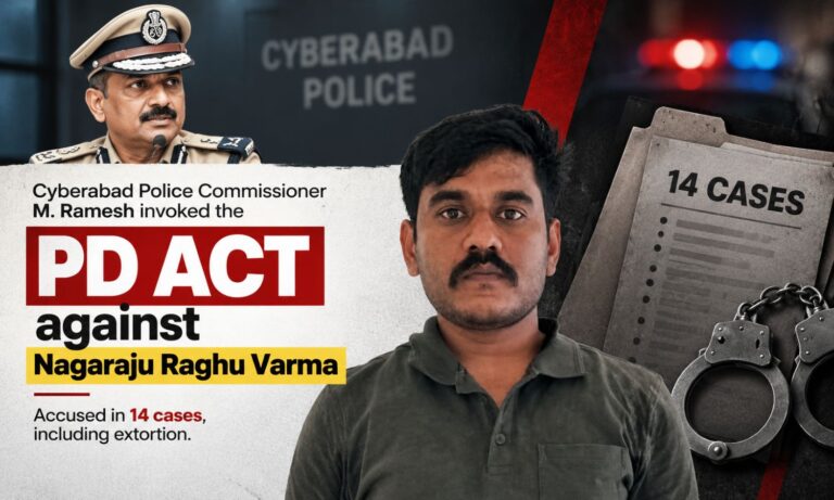 Cyberabad police invoked the PD Act for the third time against Nagaraju Raghu Varma, who posed as a police officer to kidnap and rob people.